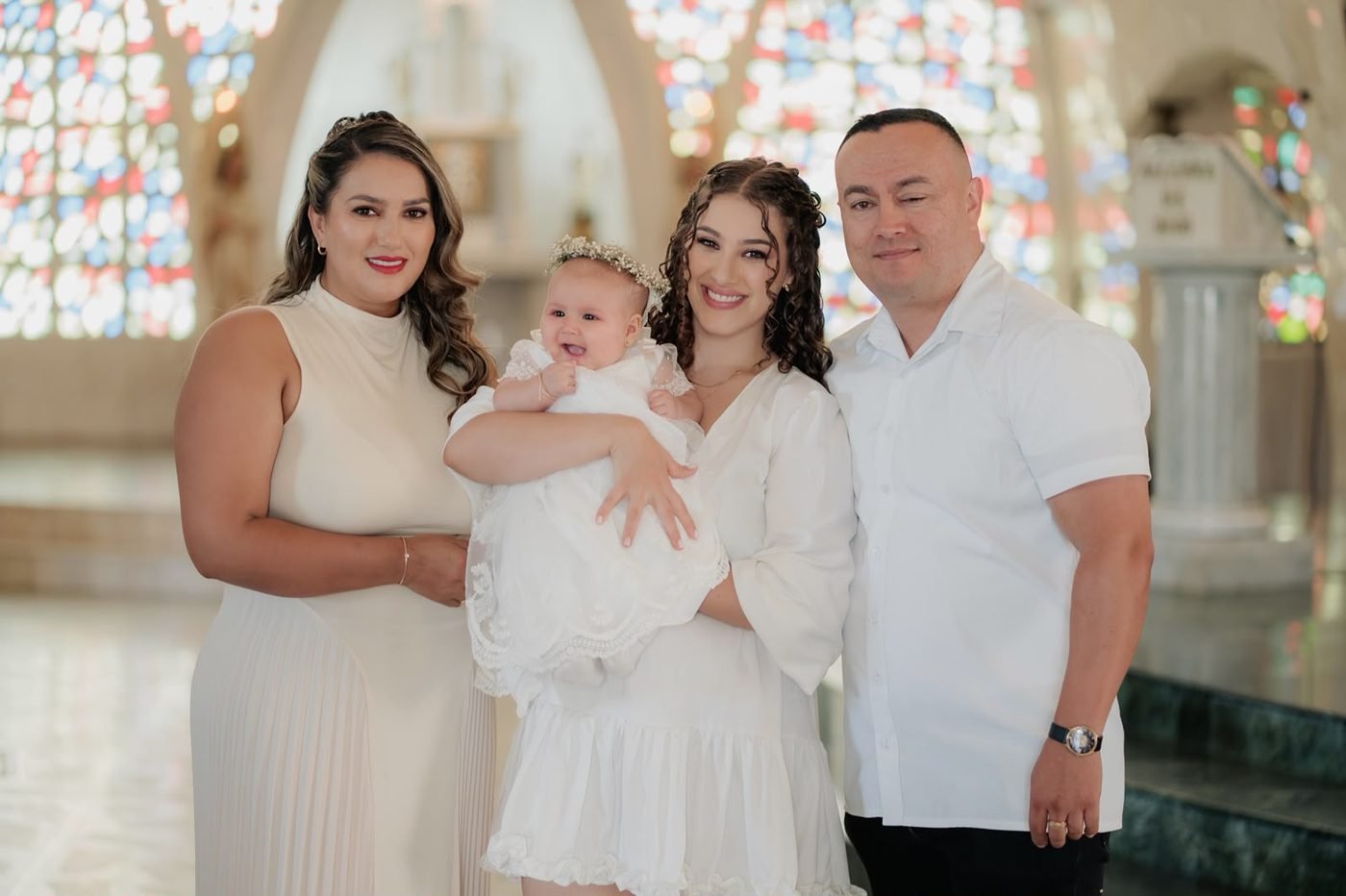 Mauricio Martínez con su familia